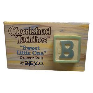 Cherished Teddies 1996 Drawer Pull Baby Block 203750 - MIP